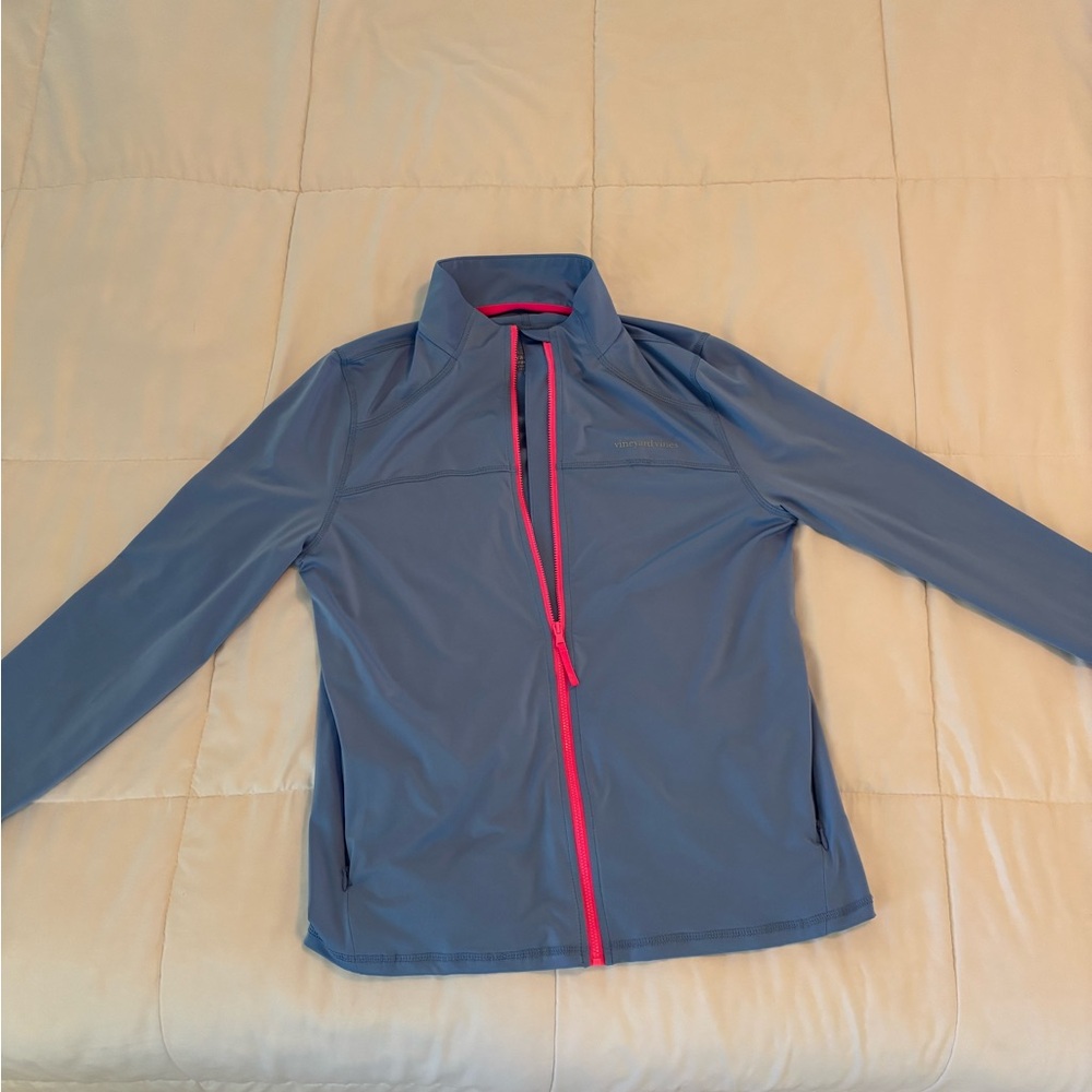 Periwinkle blue Jacket with Pink Accents Vineyard Vine